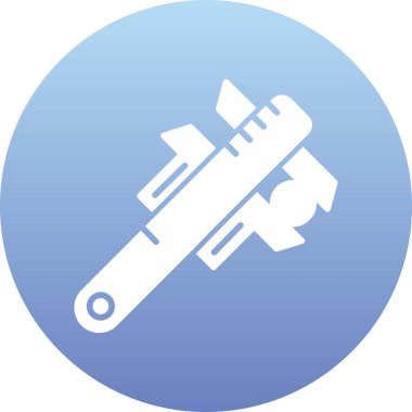 Roketin bir simgesinin vektör çizimi