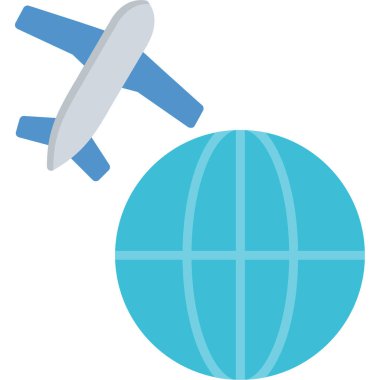 Uçak. Basit illüstrasyon