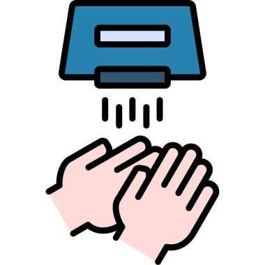 Eldiven simgesi ve vektör tasarımı ile el