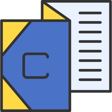 dosya biçimi simgesi, vektör illüstrasyonu