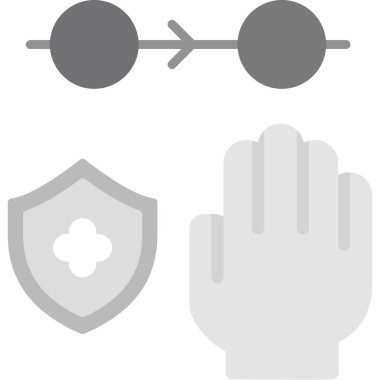 Modern b 'nin vektör illüstrasyonu polis ikonundan yoksun