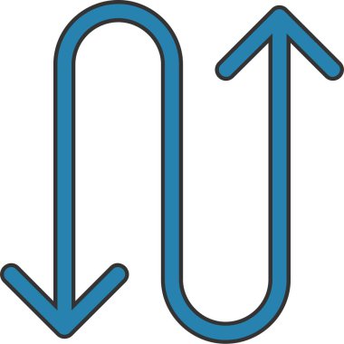 ok sol yön simgesi tam biçimli taslak biçimi