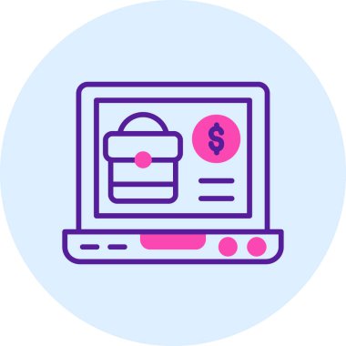 internet web tasarımı basit simgesi