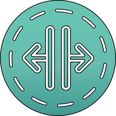 Tek bir simgenin vektör illüstrasyonu