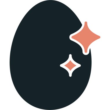 Yumurta simgesi vektör illüstrasyonu