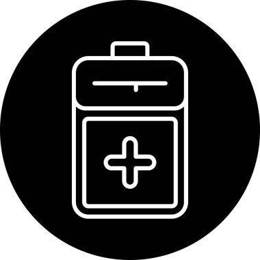 Pil simgesinin vektör illüstrasyonu