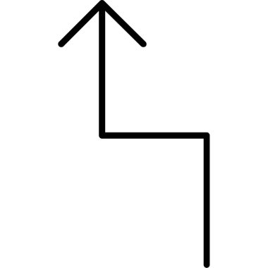 ok simgesi vektör illüstrasyonu