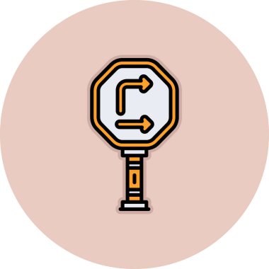 Modern b simgesi renkli çemberin vektör çizimi