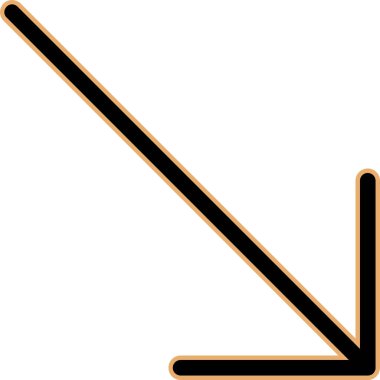 Ok. Web simgesi basit illüstrasyon