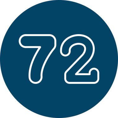 7 numaralı simge vektörü