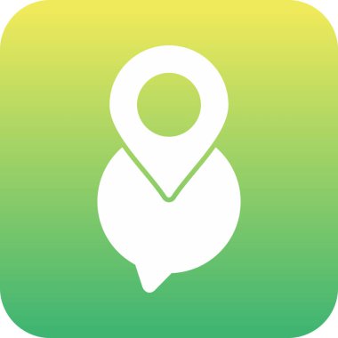 Vektör konumu simge illüstrasyonu