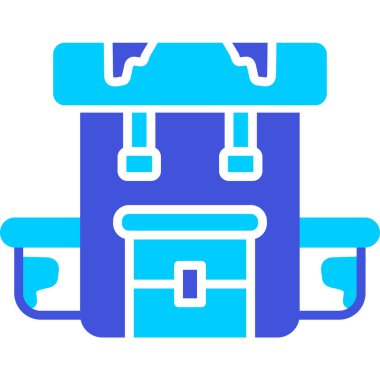 sırt çantası modern simge, basit vektör biçimi