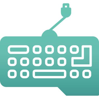 Modern b 'nin klavye simgesinden yoksun vektör illüstrasyonu