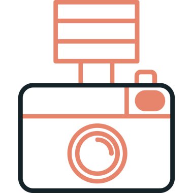 Kamera. Web simgesi basit illüstrasyon