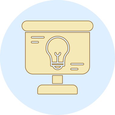 ampul simgesi vektör illüstrasyonu