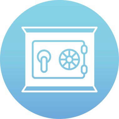 Benzersiz Radyo Vektör Satırı Simgesi