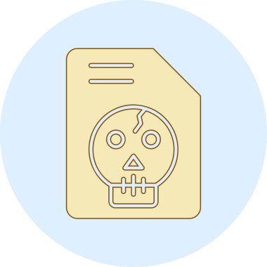 kafatası simgesi modada izole edilmiş arkaplan