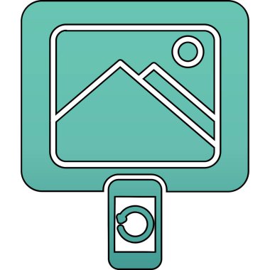 Mavi ve beyaz arkaplanın vektör çizimi