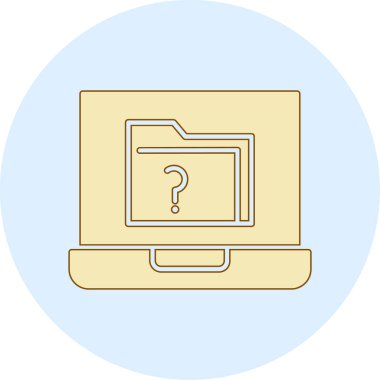 Modern dizüstü bilgisayar simgesinin vektör illüstrasyonu