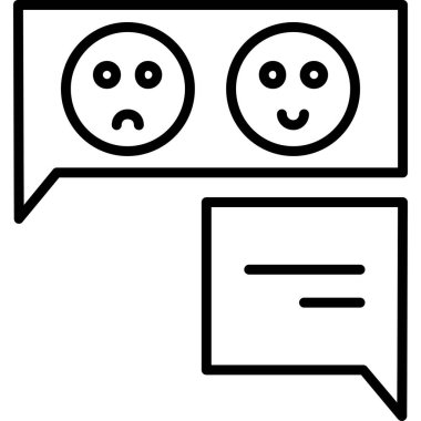 Konuş. Web simgesi basit illüstrasyon