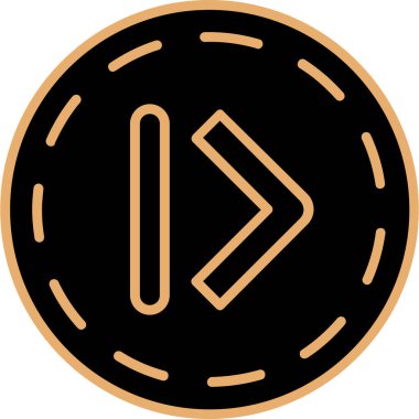 Eğilim biçimi izole edilmiş arkaplanda ok simgesi