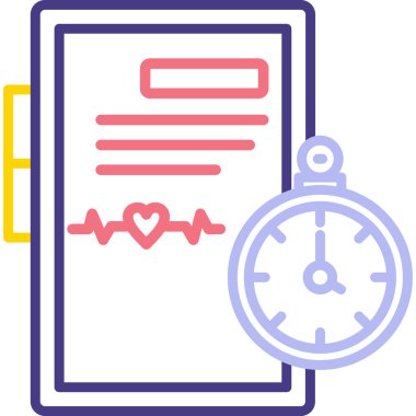 Zamanlayıcı web simgesi basit vektör illüstrasyonu