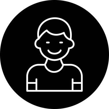 Çocuk simge vektör çizim