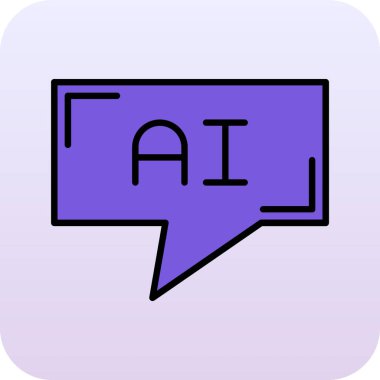 ai Yapay Zeka simgesi - ana hatlar biçimi