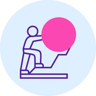 Kaykay simgesi vektör illüstrasyonlu adam