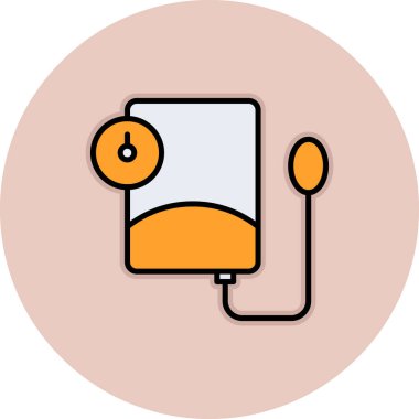 Bir gaz simgesinin vektör illüstrasyonu