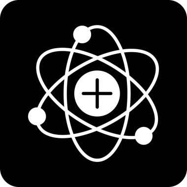 atom simgesi vektör illüstrasyonu