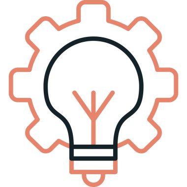 Bir fikrim var. Web simgesi basit illüstrasyon