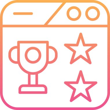 Ödül madalyası. Web simgesi basit tasarım