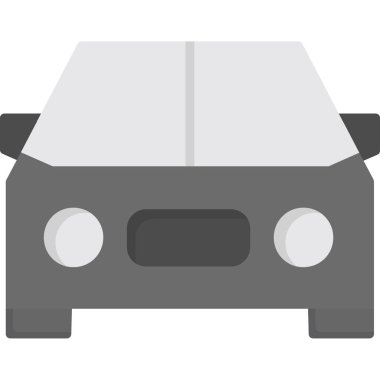 Araba simgesi. Araba vektör simgesi web tasarımı için düz çizimi