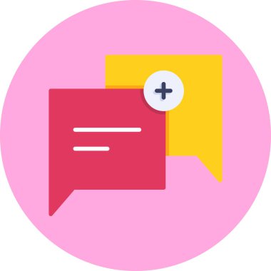 Sohbet mesajı vektör illüstrasyonu