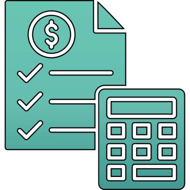 Hesap makinesi. Web simgesi basit illüstrasyon