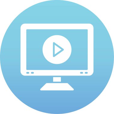 Modern bilgisayarın vektör illüstrasyonu