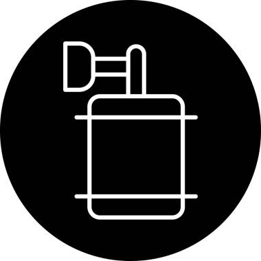 Basit bir sprey şişesi taslağı