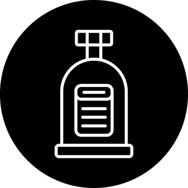 Şişe simgesinin vektör illüstrasyonu