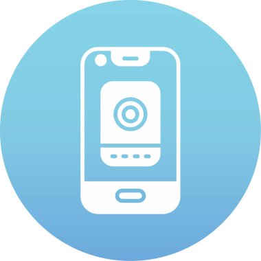 Akıllı telefon. Web simgesi basit illüstrasyon