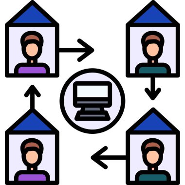 iş insanları vektör simgesi