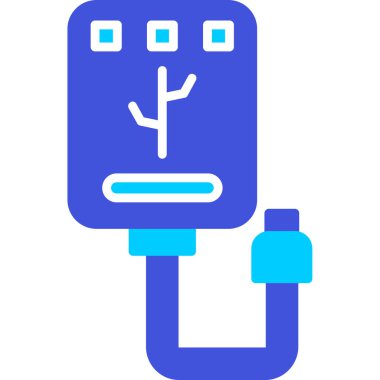elektrik dolgu vektörü simgesi