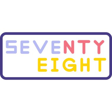 numara yedi beyaz zemin üzerine