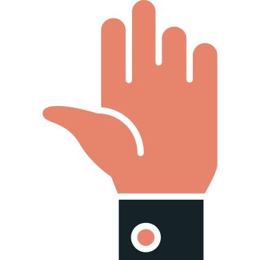 el hareketi vektör simgesi