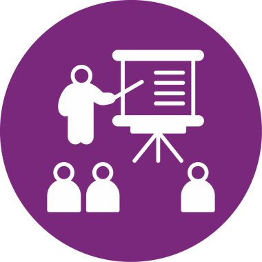 Sunum tahtası simgesi. vektör simgesi