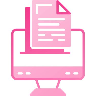 Bilgisayar. Web simgesi basit illüstrasyon