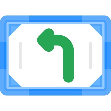 Yol tabelası. Basit resimleme