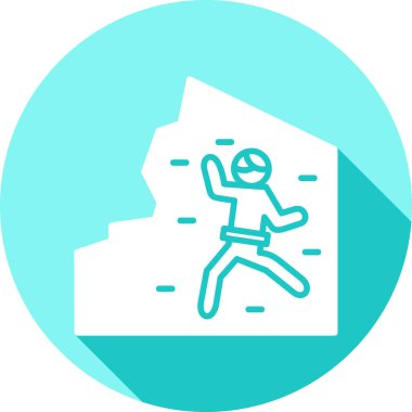 Elinde harita olan koşan bir adamın vektör çizimi