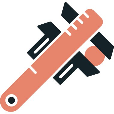 Tornavida. Web simgesi basit illüstrasyon