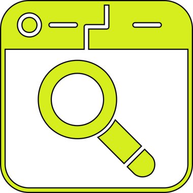 Moda biçimi izole edilmiş arkaplanda büyüteç arama simgesi